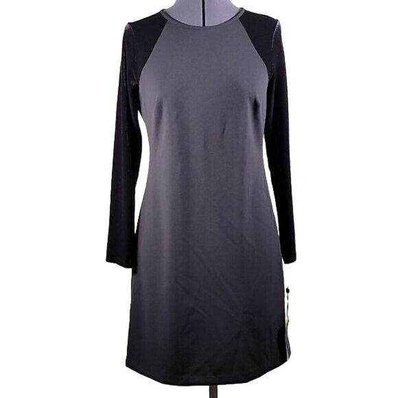 Tommy Hilfiger Velvet Sleeve Dress Sz 8P - Picture 1 of 12
